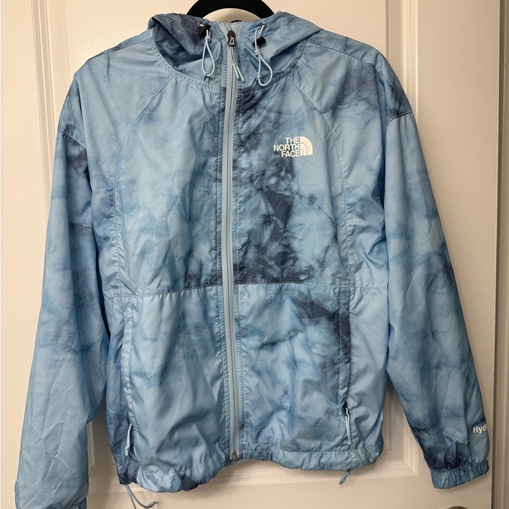 The North Face Sky Blue Tie-Dye Lightweight Hooded Jacket